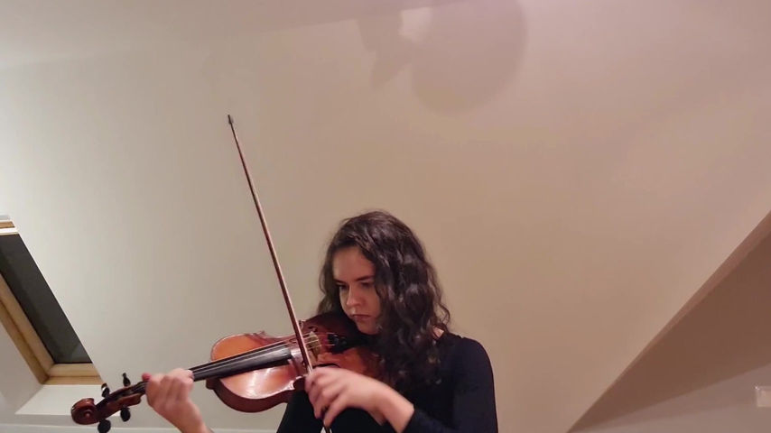 Julia Węglewicz (skrzypce) - Bach Allemande